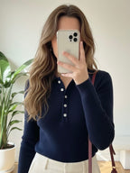 Classic Button Rib Top