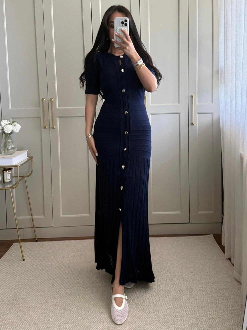 Sandro Navy Blue Dress
