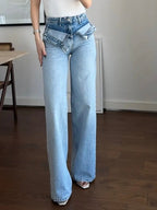 ELLA Double Waist Wide Leg Jeans