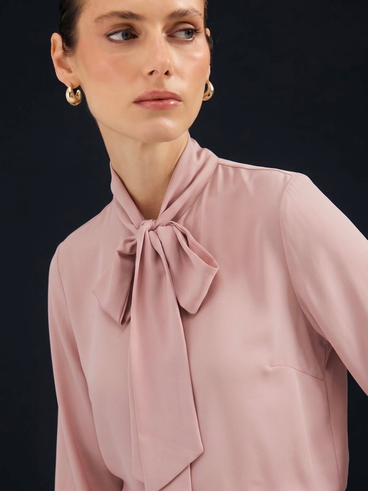 Elegant Bow Tie Blouse