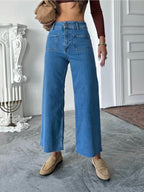 High-Waisted Wide Leg Jeans