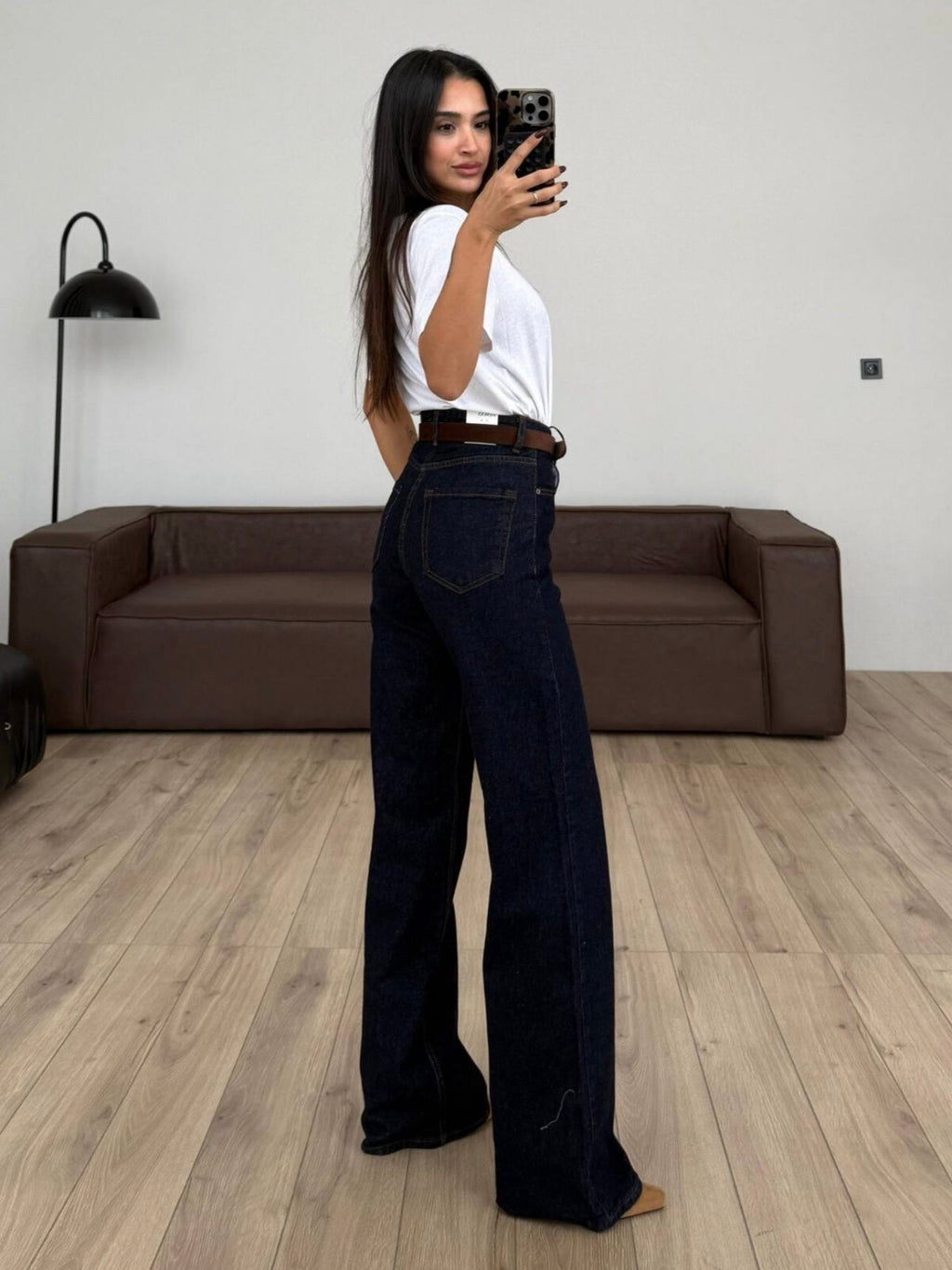 High Waist Straight Jeans