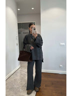 Gray wool Set