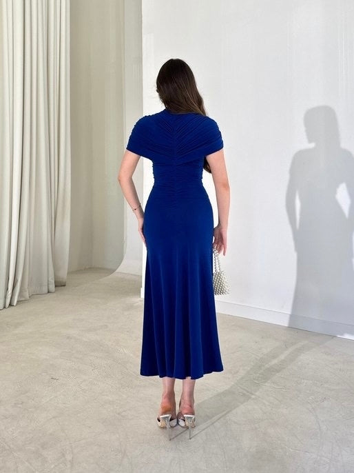 Midnight Blue Elegance Dress