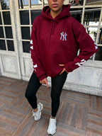 Burgundy NY Hoodie