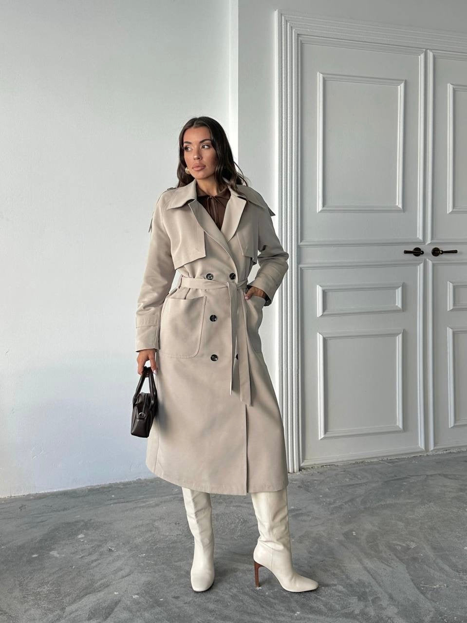 Beige Trench Coat
