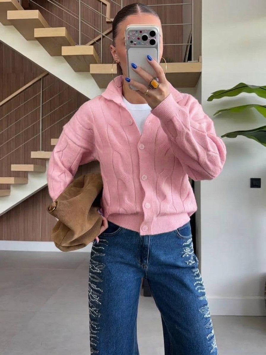 Pink Cardigan