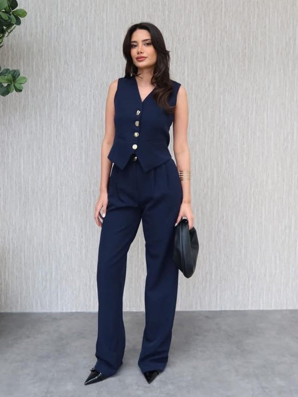 Navy Classic Vest Set
