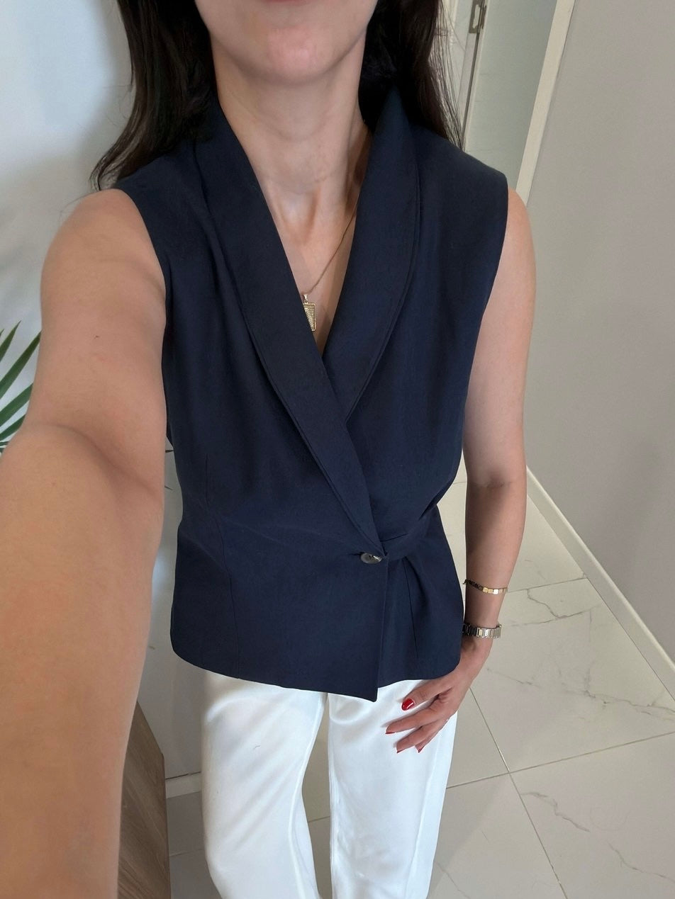 Elegant Navy Vest