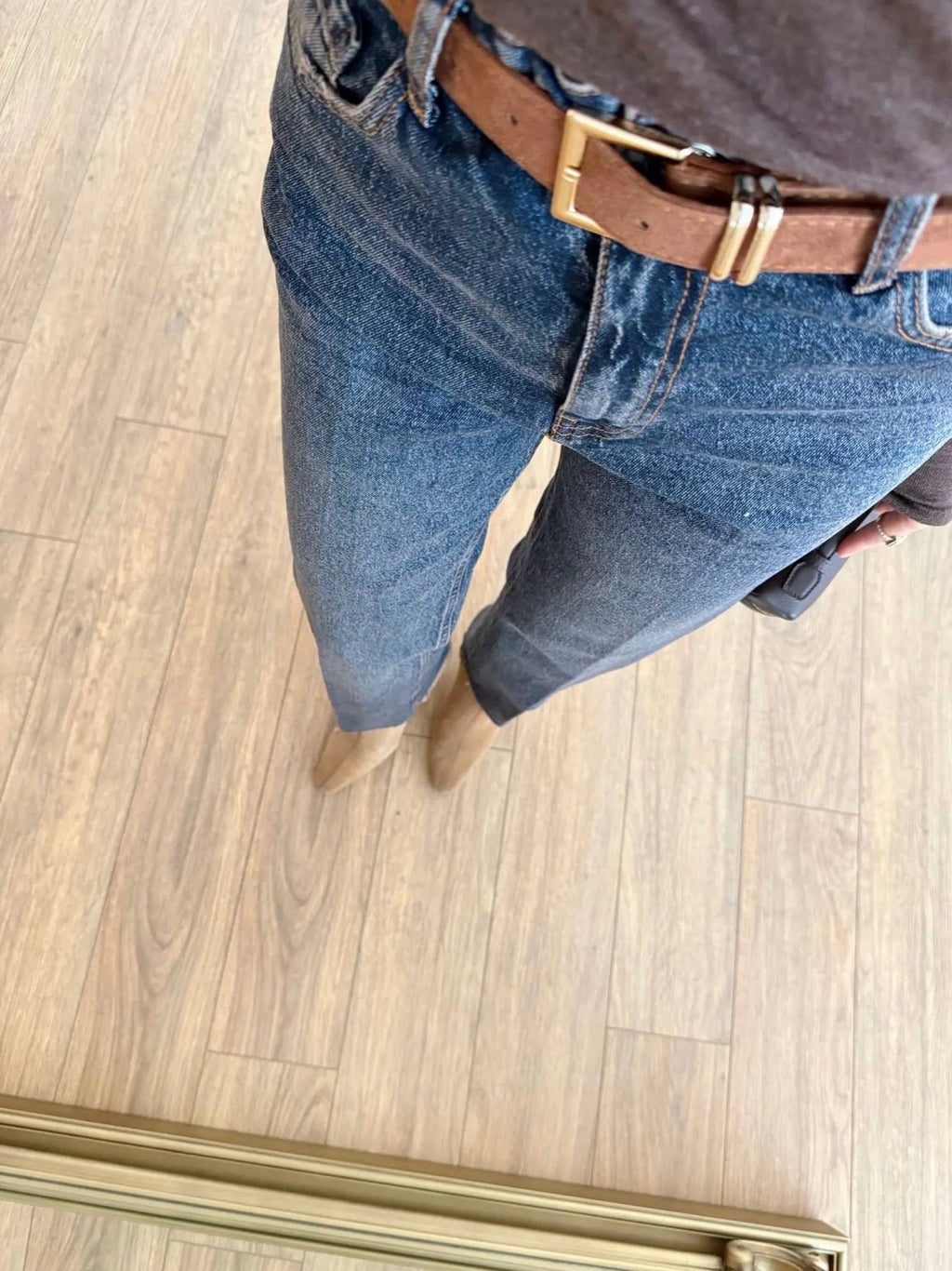 High Waist Straight Jeans