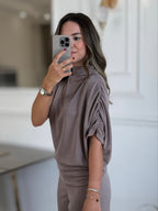 Draped Sleeveless Co-Ord Set