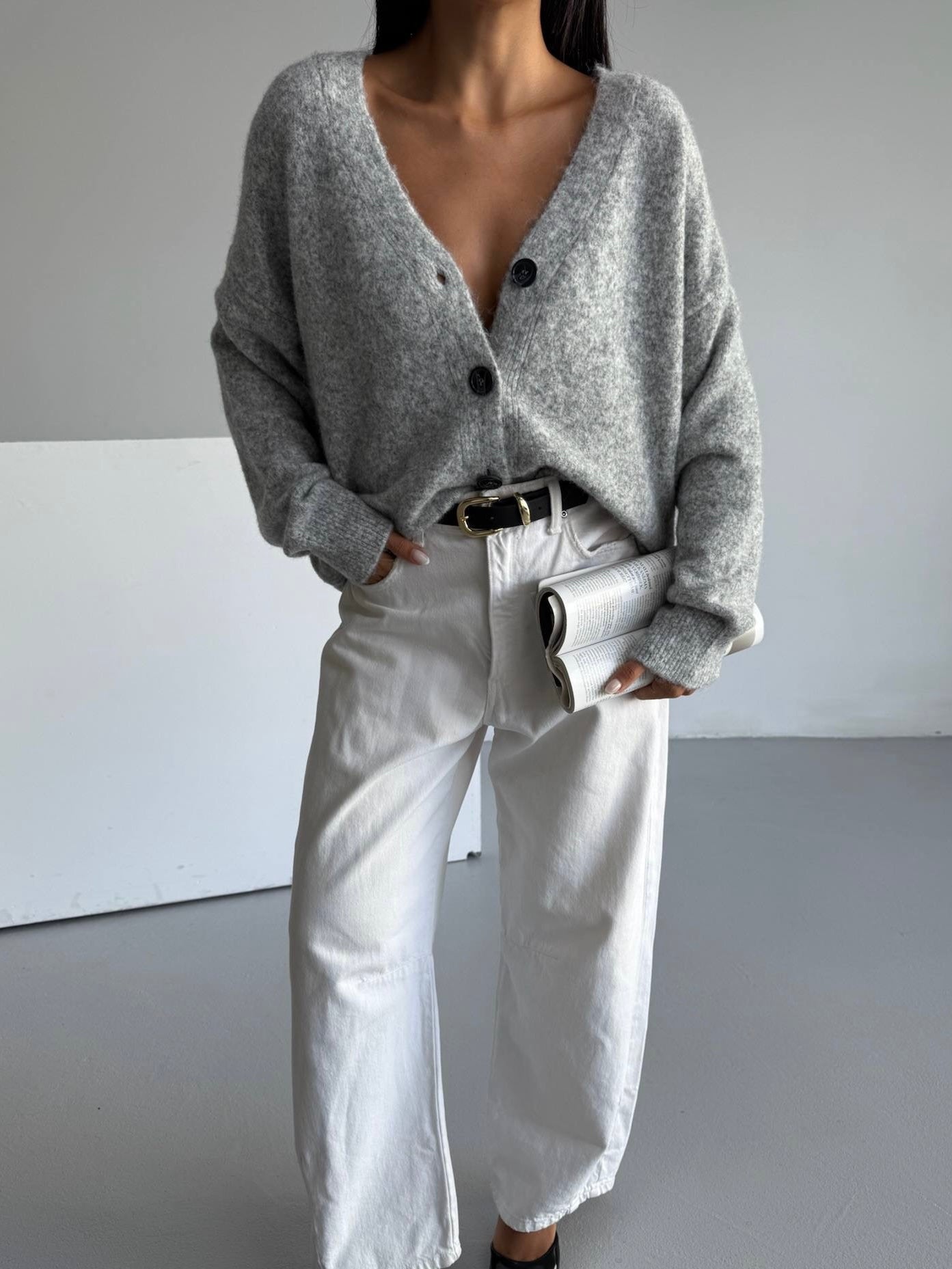 Gray Cardigan