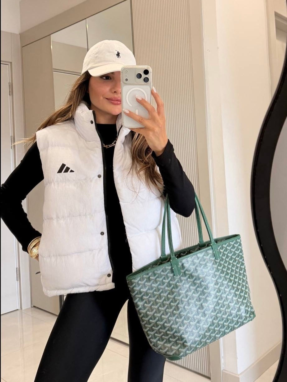 Adidas White Puffer Vest
