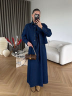 Dark Denim Maxi Shirt Dress