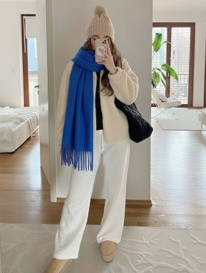 Royal Blue Winter Scarf