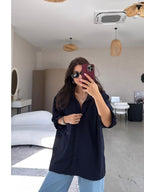 Navy Oversized Shirt