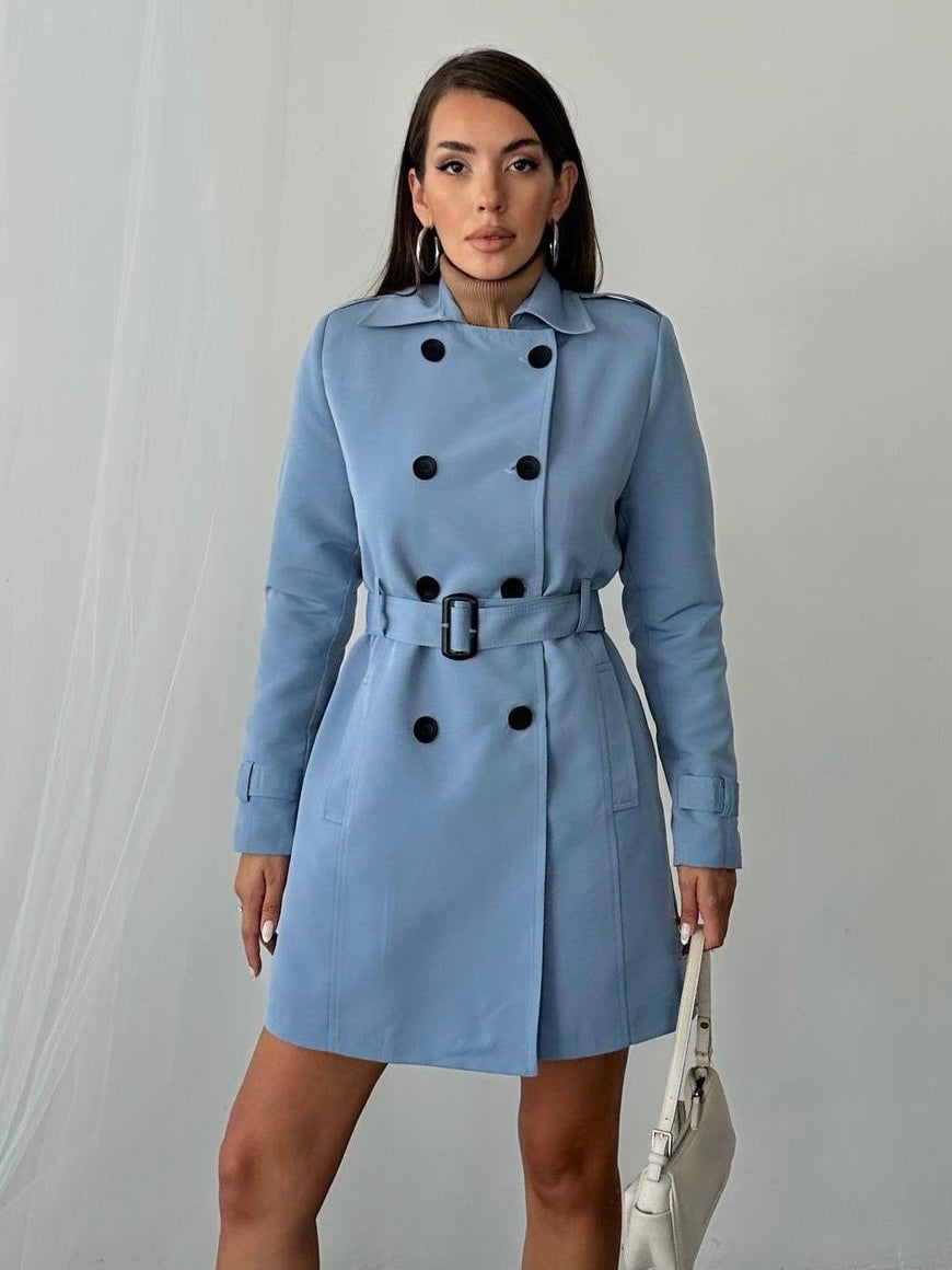 Blue Trench Coat