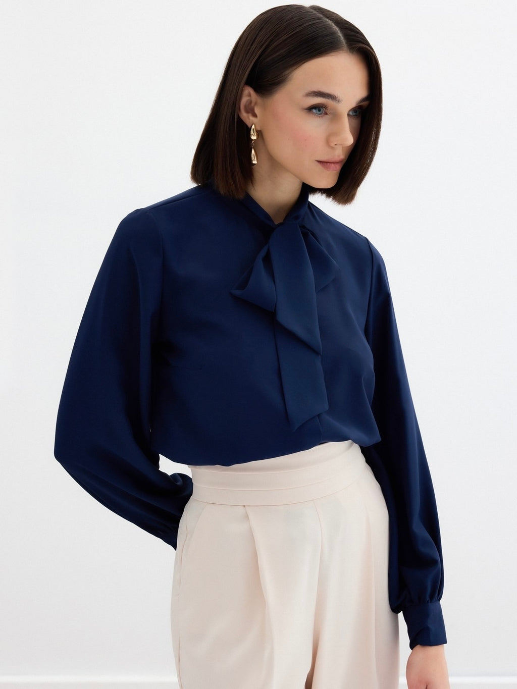 Navy Blue Blouse