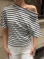 Monaco Stripe Knit Top