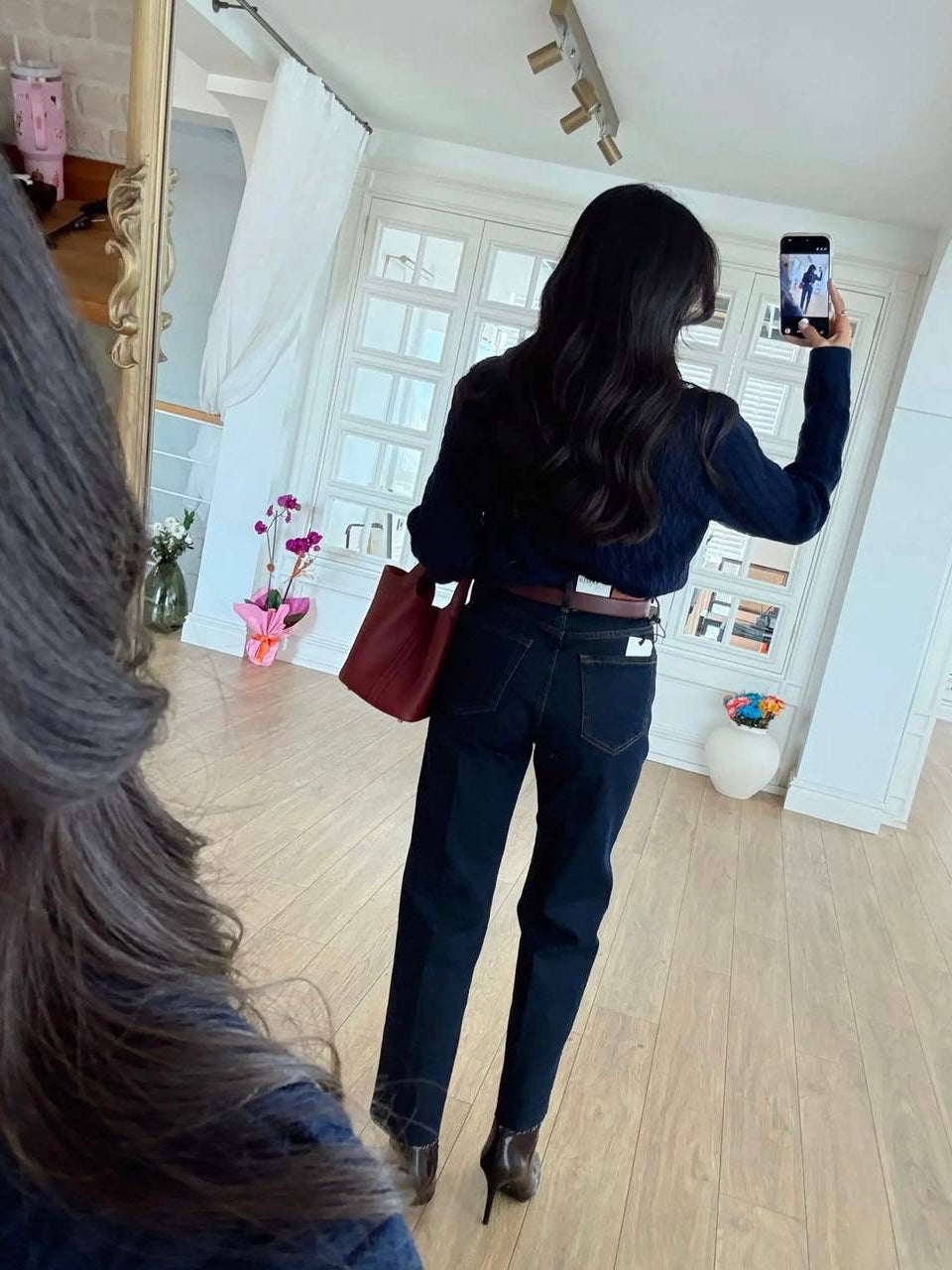 High Waist Straight Jeans