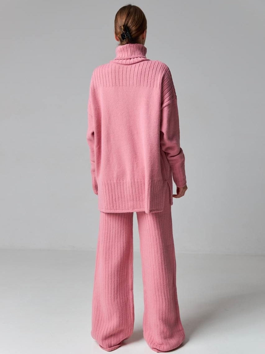 High-Neck Wool Set