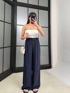 Midnight Breeze Wide-Leg Pants
