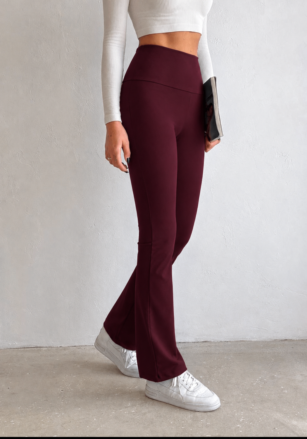 Burgundy Oysho Legging Pants