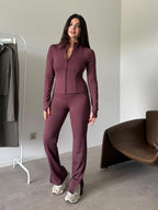 Burgundy Oysho Active Set