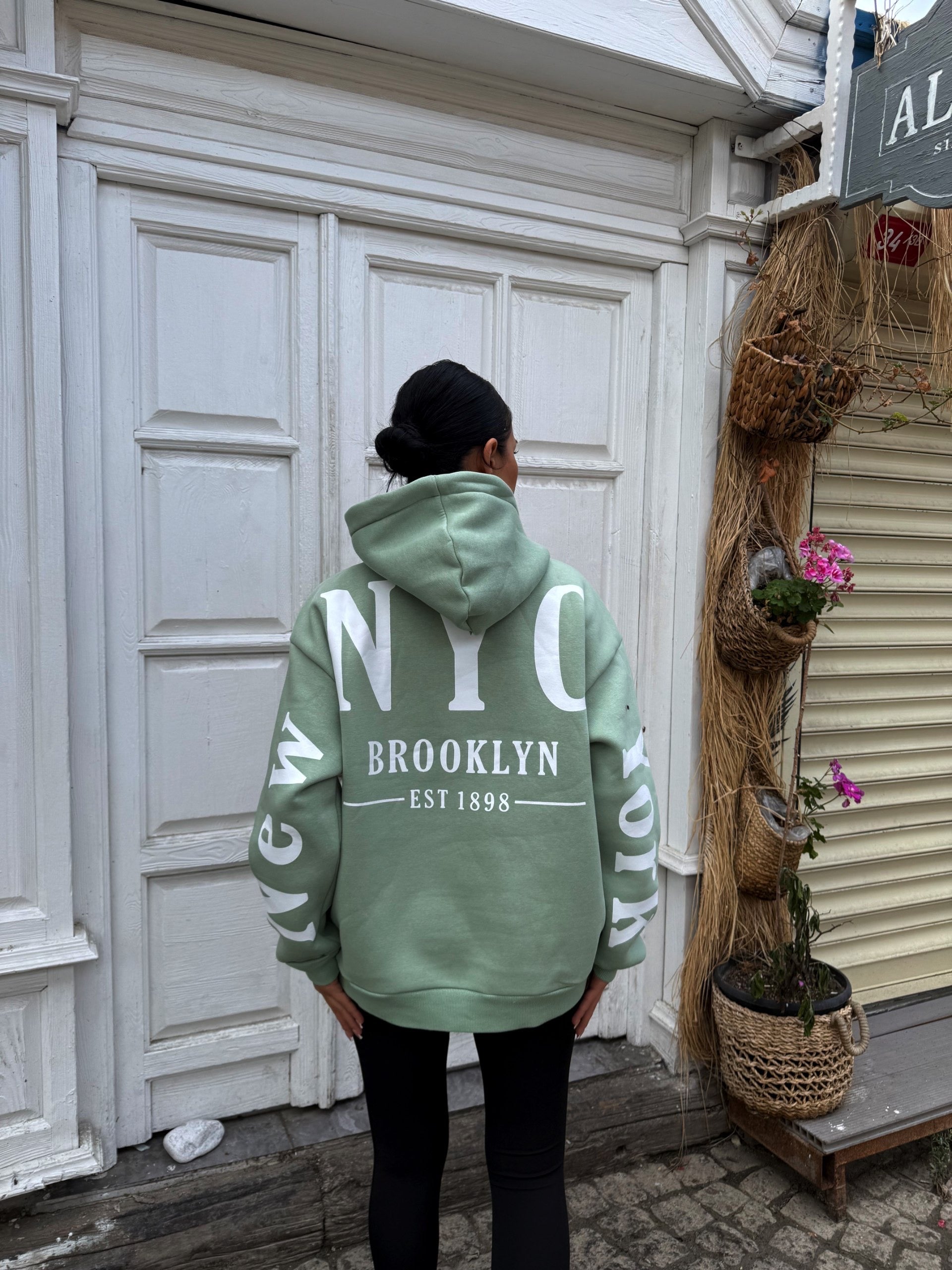 Pastel Green NY Hoodie