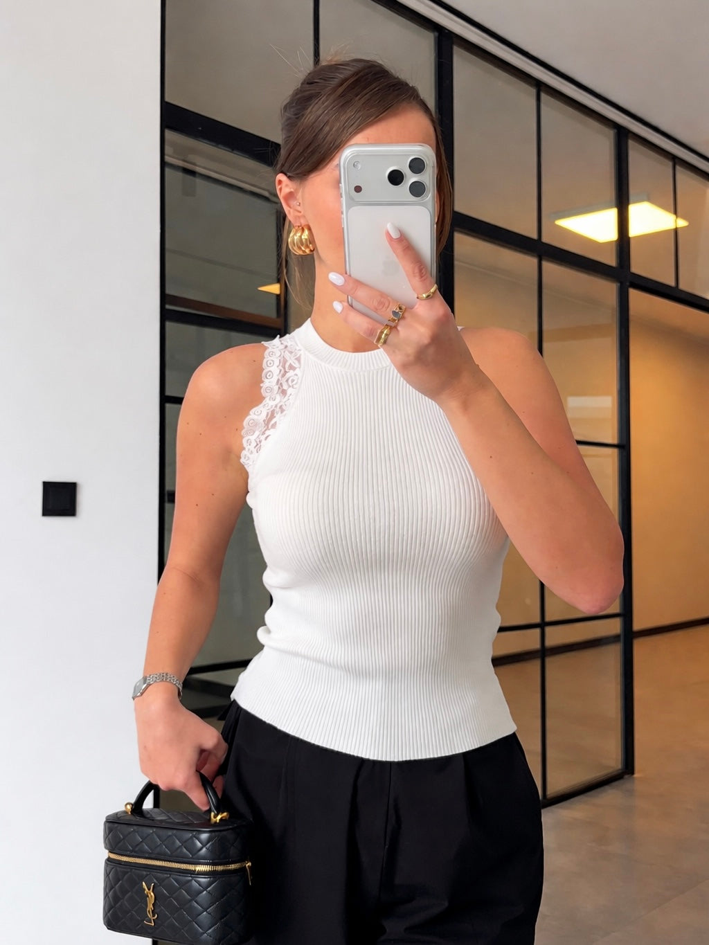 Lace Halo Halter Top