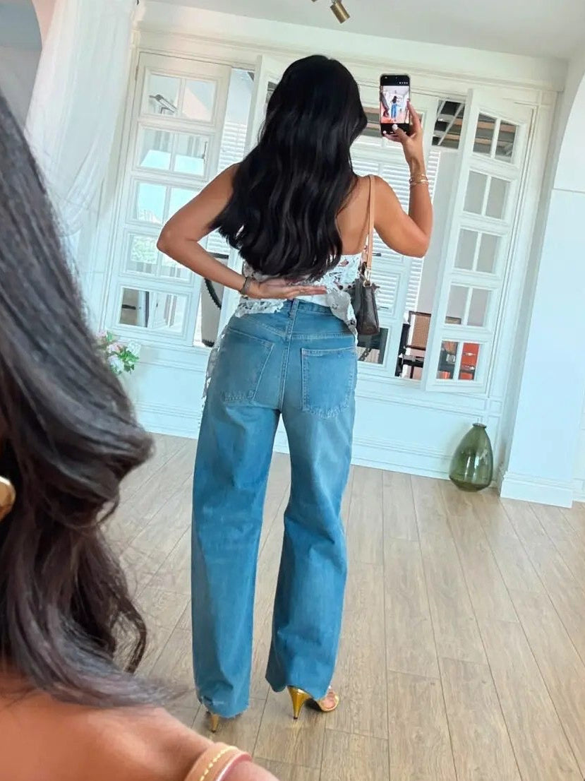 High Waist Zara Straight Jeans