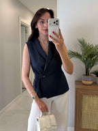 Elegant Navy Vest