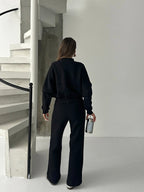 Black Zip-Up Tracksuit