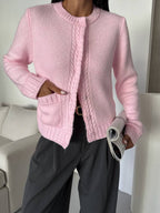 Pink Knit Cardigan
