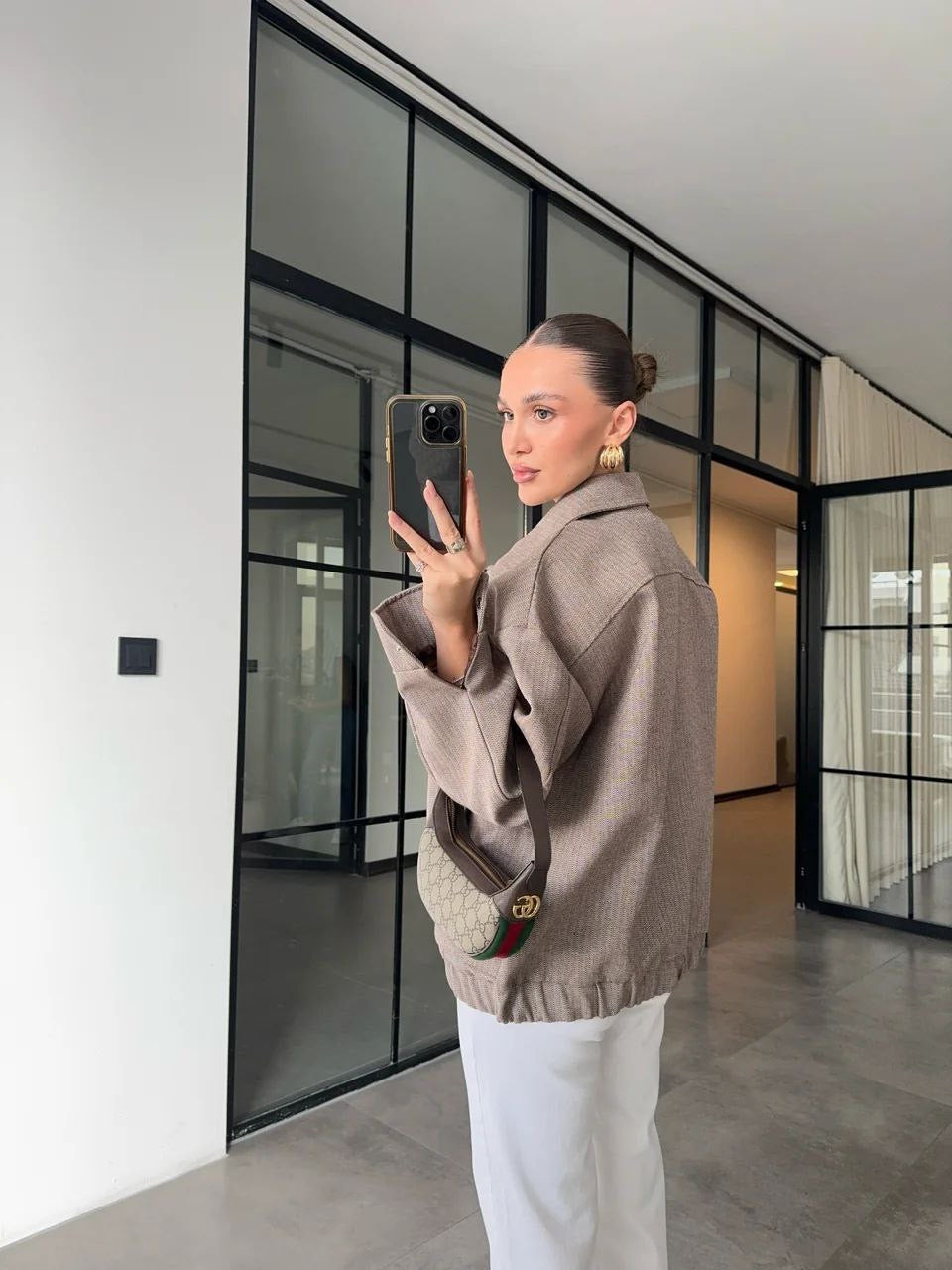 Brown Oversized Jacket