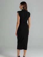 H&M Black Elegant Midi Dress