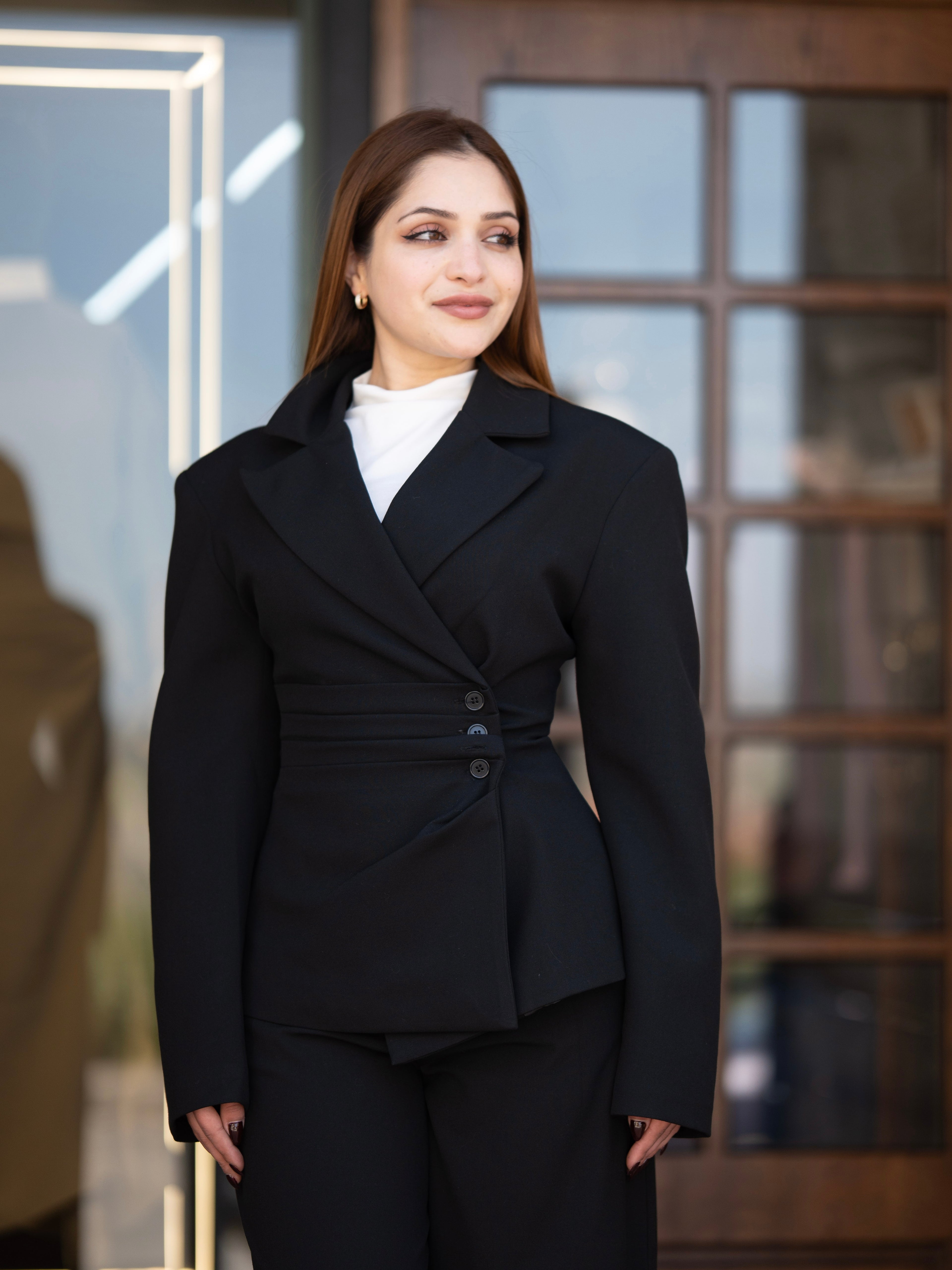 Classic Black Tailored Set