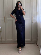 Sandro Navy Blue Dress