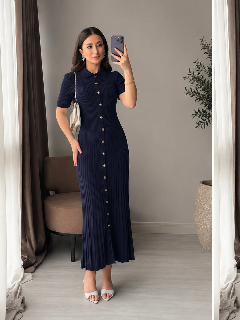 Navy Elegant Dress