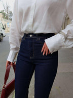 High-Waist Flared Jeans