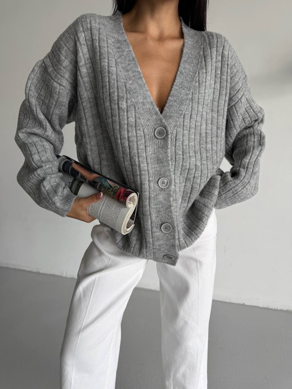 Grey Cardigan