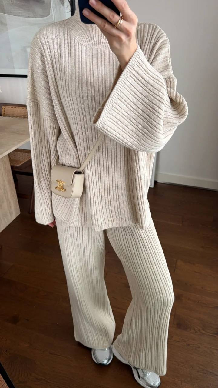 Cozy Ribbed Wool Set