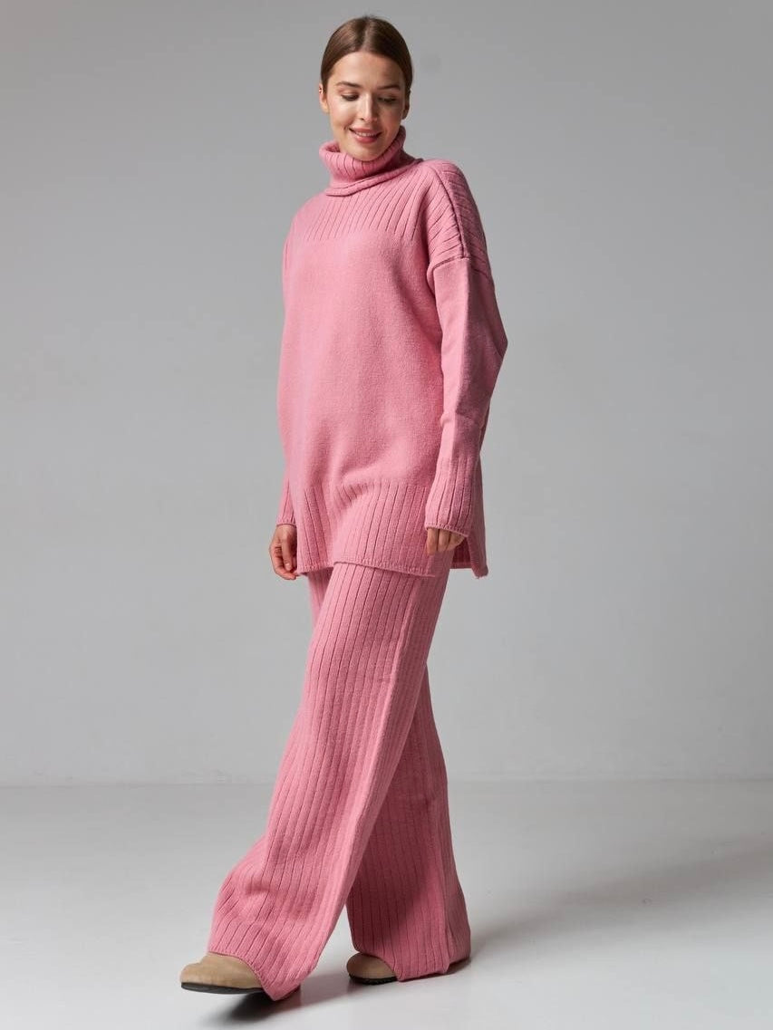 High-Neck Wool Set