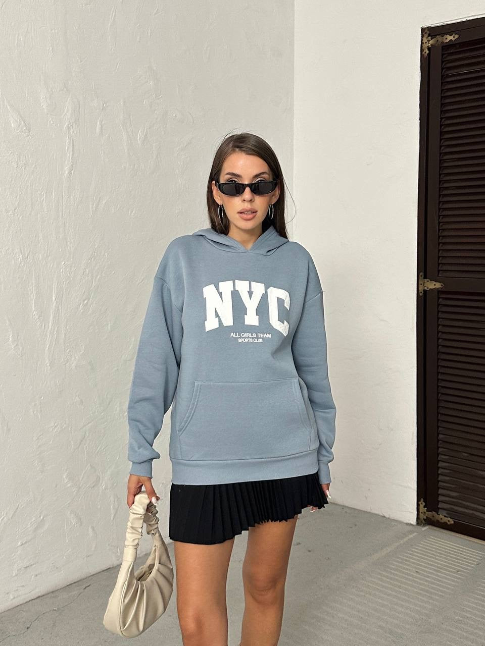 Blue New York Hoodie