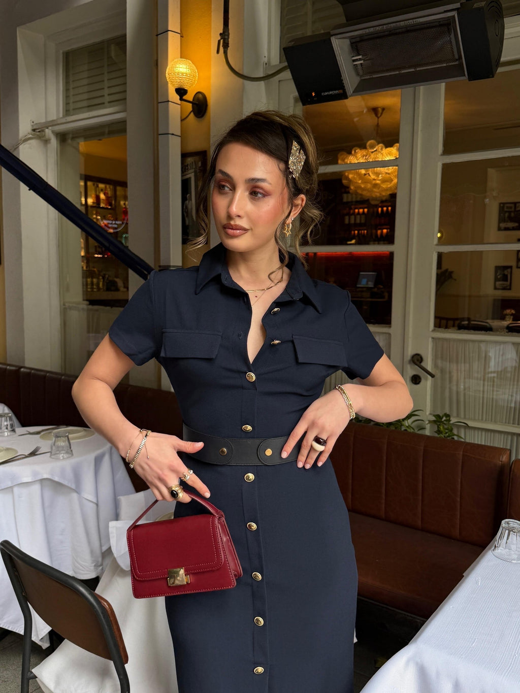 Navy Zara Dress