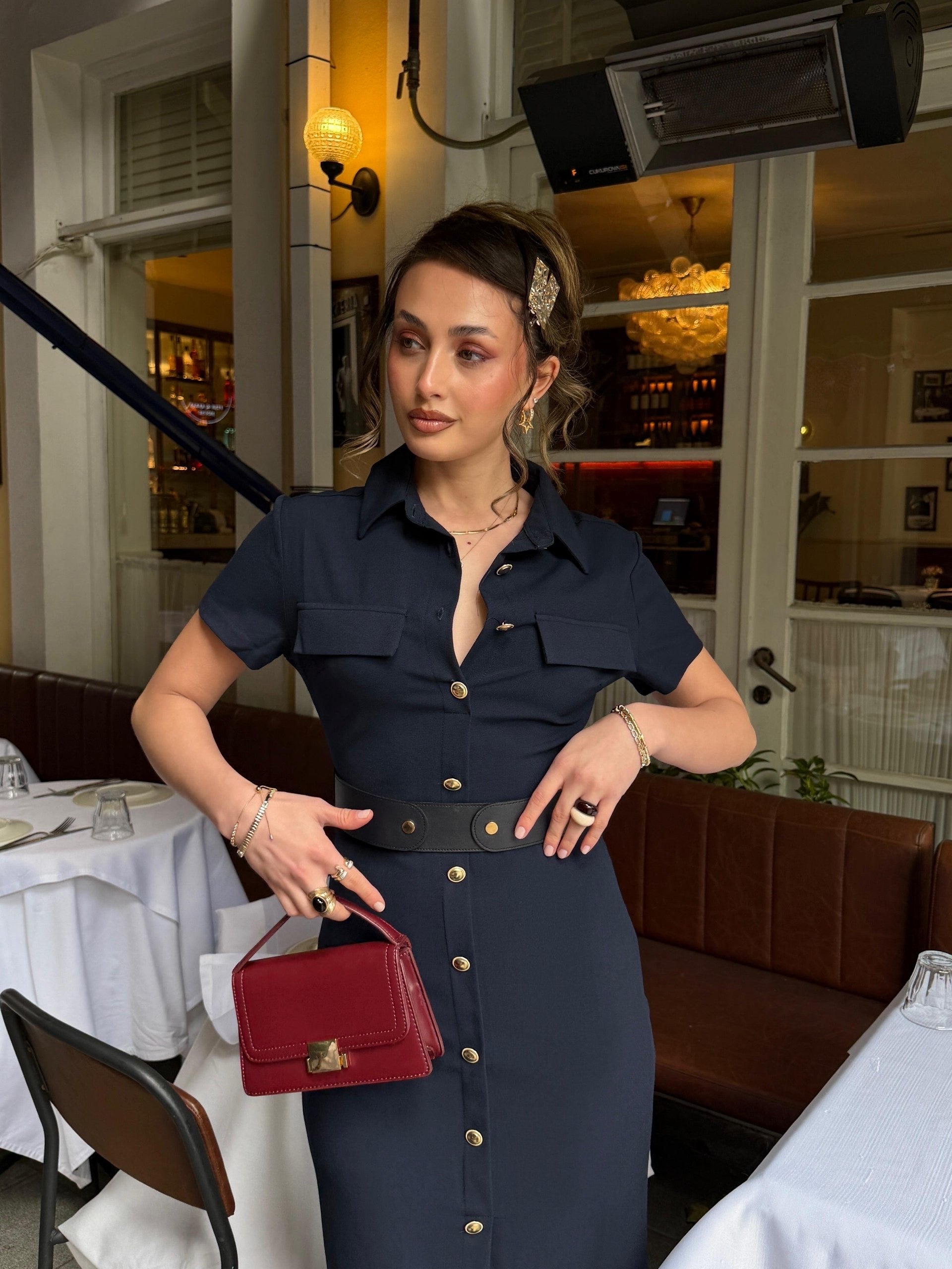 Navy Zara Dress