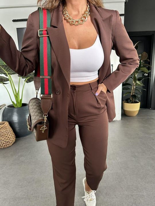 Mocha Chic Suit Set