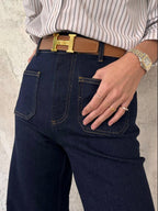 High Waist Straight Jeans