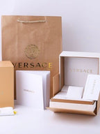 Versace Silver Black Watch