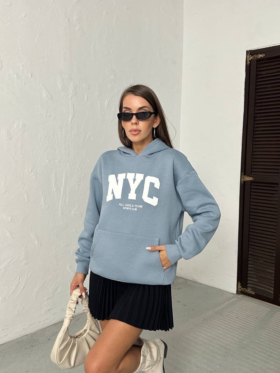 Blue New York Hoodie